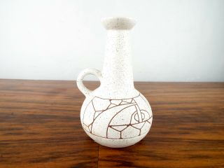 Vintage 1970s Lapid Israel Pottery Vase Mid Century Modernist Stoneware Pitcher