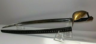 Civil War Ames Naval Cutlass Sword M 1860 Dated 1862 W Rare Scabbard