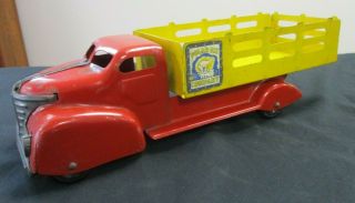Vintage Marx Polar Ice Company Stake Bed Delivery Truck