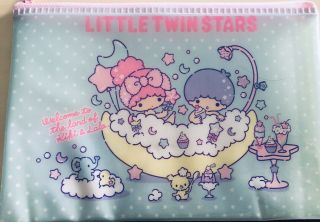 Sanrio Little Twin Stars ☆ Kiki & Lala Pen Case Cosmetic Pouch Zipper Bag F/s