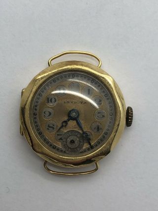 Vintage Invicta 18k Gold 15 Jewels Ladies Watch Rare