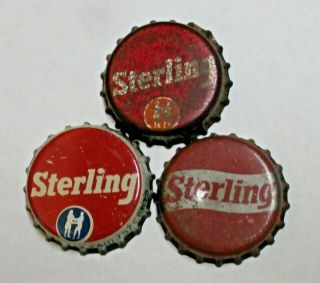 3 Diff - Sterling Cork Beer Bottle Cap - Evansville,  Indiana