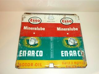 Motor Oil Can Empty Quart Gas Sign Vintage En - Ar - Co,  Esso Maple Syrup Sap Lid