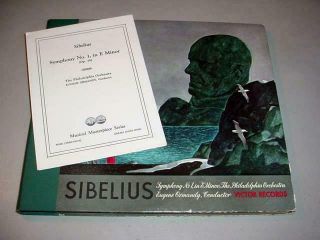 Sibelius Symphony No.  1 (4) 12 " 78 Rpm Set Eugene Ormandy - Victor Dm - 881