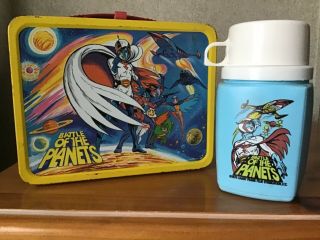 Vintage 1979 Battle Of The Planets Lunchbox And Thermos