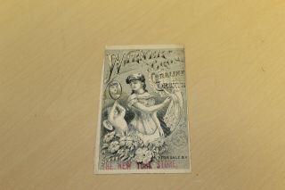 Antique Victorian Trade Card - Warner Bros Coraline Corsets
