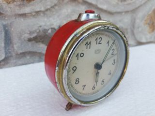 Vintage Old Retro Umf Ruhla Alarm Clock