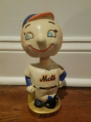 Vintage Rare Mr Met Mlb York Mets Bobble Head Nodder Japan Bank
