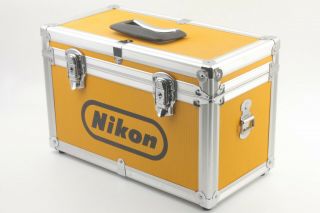 【RARE 】NIKON Vintage Yellow Hard Aluminum Film Camera Case From JAPAN 170 2