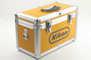 【RARE 】NIKON Vintage Yellow Hard Aluminum Film Camera Case From JAPAN 170 3