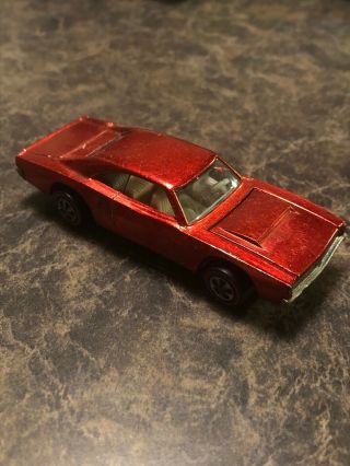 Vintage Redline Hot Wheels Custom Dodge Charger Mattel 1968