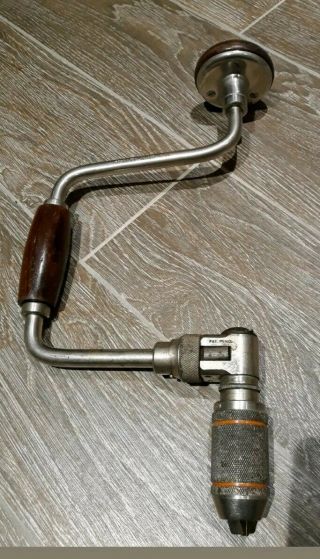 Vintage Stanley No.  923 - 12 923 12 Inch 12” Ratcheting Hand Drill