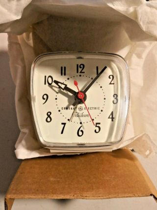 Vintage Beige Ge Telechron 7h220 Accurate Electric Clock 1950 