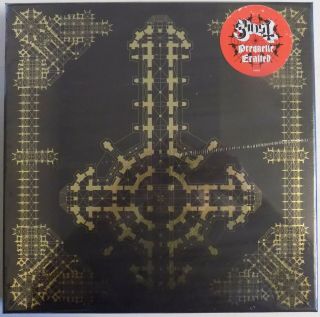 Ghost - Prequelle Exalted Lp Box Set - Orange & Black Smoke Vinyl,  7 ",  Book