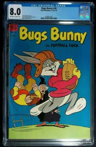 Dell Comics Bugs Bunny 28 Cgc 8.  0 Dec.  1952