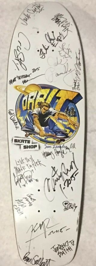Signed Christan Hosoi,  Corey Duffel,  Kenny Hoyle And Other Pro’s Skateboard