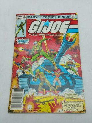 Marvel Comic G.  I.  Joe A Real American Hero Vol 1 No 1 N1c65