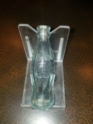 Vintage Miniature Mini Clear Glass Coca Cola Coke Bottle 2.  5 "