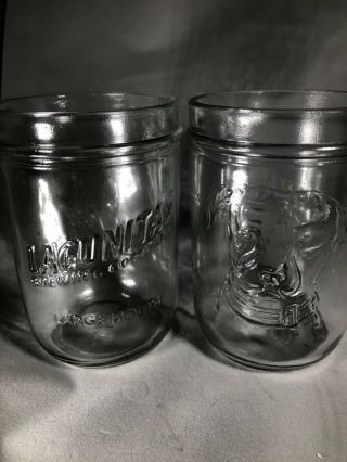 Lagunitas Brewing Co.  Mason Jar Wide Mouthpint Glasses Pair