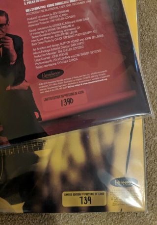 Bill Evans Live England / Wes Montgomery Back Indiana Record Store Day 2019 LPs 3