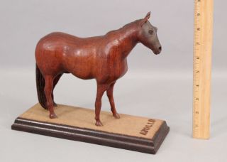 Antique Early 20thc American Folk Art Carved Wood Folk Art Horse,  Apollo,  Nr