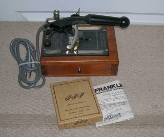Franklin Mfg.  Corp.  Vintage Hot Stamping Machine Gold Foil - & Complete