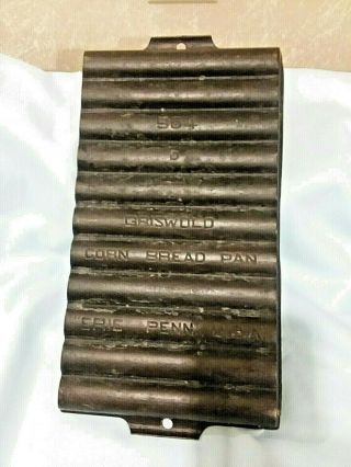 Vintage Antique Griswold 954d Cast Iron Corn Bread Stick Pan Erie Penn Usa