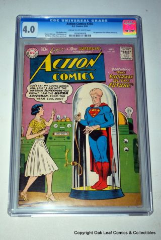 Action 256 Superman Cgc 4.  0 Graded Golden Age Comic Book 1959
