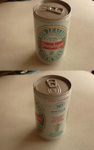 Old Zealand Beer Can,  Steinlager Beer 1988 World Expo