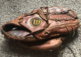 Vintage Wilson Pro Back The A2000 Xlc Professional Style Leather Baseball Glove