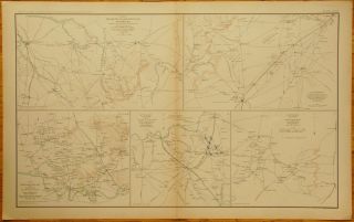 Authentic Civil War Map Middle Tennessee Campaign - 1862