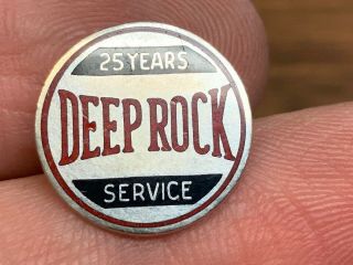 Deep Rock Oil Service 10k Gold Rare 25 Years Of Service Award Pin.