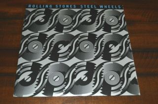 The Rolling Stones Steel Wheels 1989 Sterling Sound Press Vinyl Record Lp Nm M -