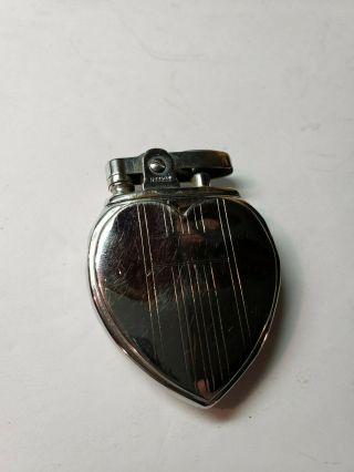 Vintage Ronson Lighter Art Deco Heart Shape Lighter Dureum