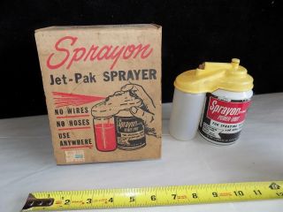 A8680 Vintage Sprayon Jet - Pak Sprayer Paint Finish Sprayer Unit W/original Box