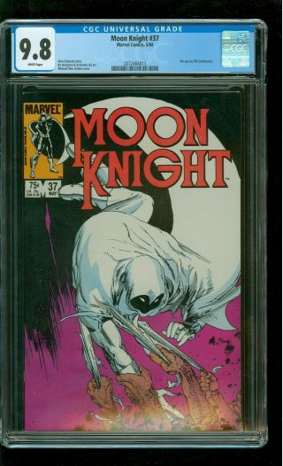 Moon Knight 37 Cgc 9.  8 Nm/mint Michael Wm.  Kaluta Cover Marvel 1984 Disney,
