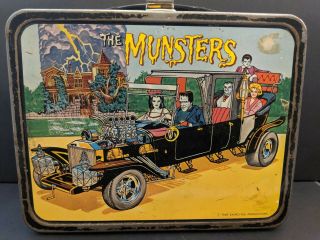 1965 The Munsters Kayro - Vue Lunchbox Vintage Lunch Box Very Rare No Thermos