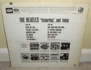THE BEATLES Yesterday And Today LP Orig 1st Press TRUNK Capitol STEREO,  Inner NM 3