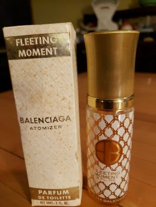 Rare Vintage Balenciaga Fleeting Moment 2 Fl Oz Perfume De Toilette 95 Full
