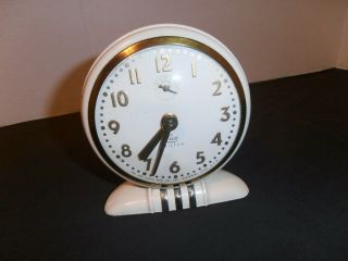 Lux Chilton Alarm Clock Vtg Retro Art Deco Style