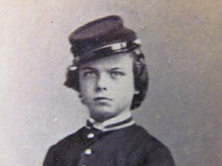 young uniformed boy with tax stamp cdv photograph 2