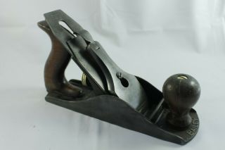 Vintage Stanley No.  4 Smooth Bottom Wood Plane,  Old Patent Dates,  Sw Blade