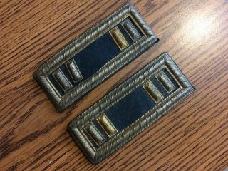 Us Civil War Captain Of Infantry Shoulder Straps Boards Matched Set Of 2