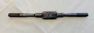 Vintage Greenfield Gtd No.  5 Straight Handle Tap Wrench Adjustable 11¼ - 11½ "