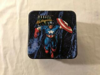 1992 Skybox Marvel Masterpieces Trading Card Collector Tin,  Bonus See Desc