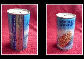 Collectable Australian Steel Beer Can,  Cascade Lager Clifton Beach Surf Boat 2
