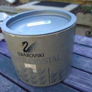 Swarovski Silver Crystal Empty Box Only Round 4x5