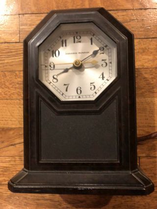Vintage Manning Bowman Art Deco Bakelite Electric Clock