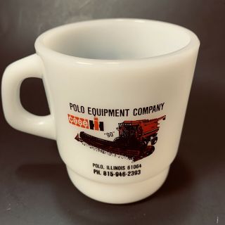 Vintage Case Ih International Harvester Coffee Mug Cup Polo Prophetstown Il