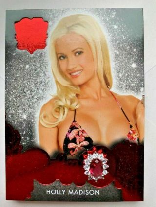 2019 Benchwarmer 25 Years Second Series Holly Madison Red Ruby Card /1 1/1
